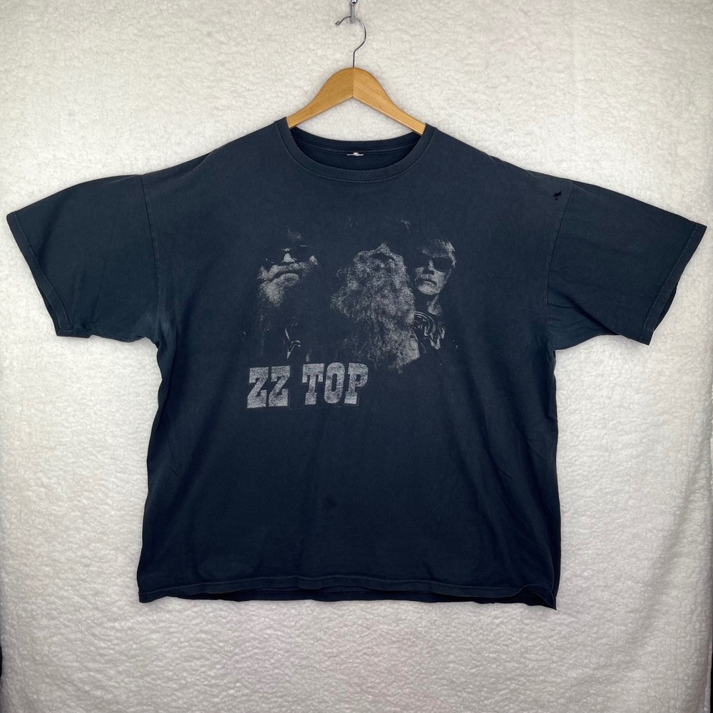 ZZ Top US Tour 2012 Band T-Shirt Mens Black Short Sleeve Rock Concert Graphic 2X